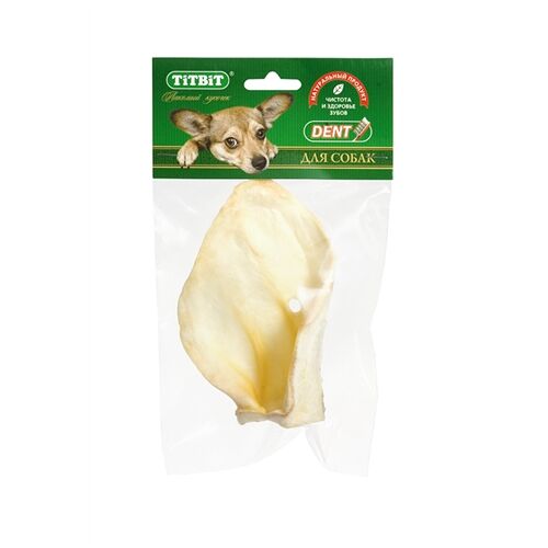 Лакомство Титбит ухо телячье большое для собак 200 г