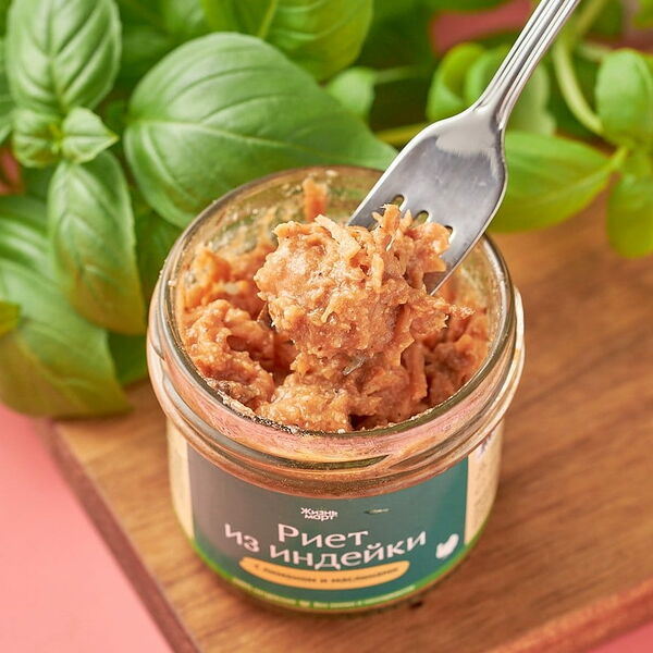 Риет из индейки с лимоном и маслинами