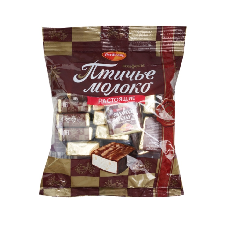 

Конфеты Рот Фронт Птичье молоко Настоящее сливочно-ванильное 225 г