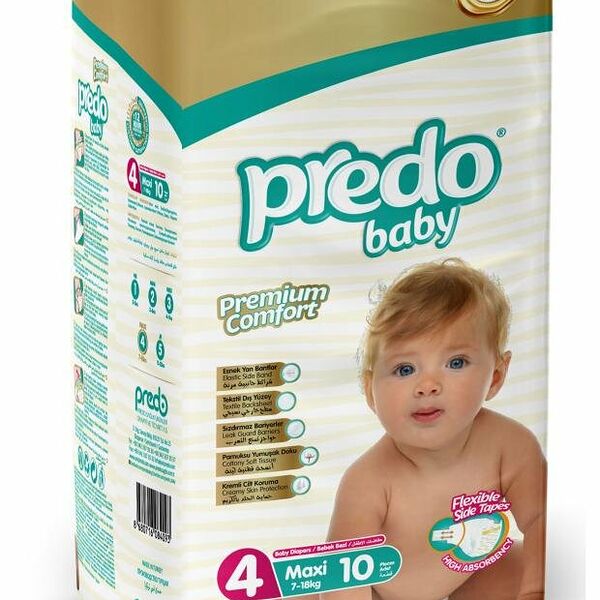 Подгузники Predo Baby 4 (7-18 кг), 10 шт