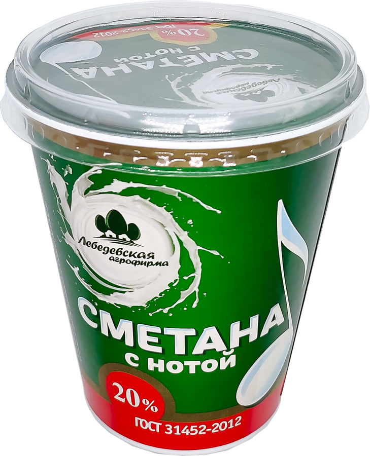 

Сметана Лебедевская Агрофирма 20% 320 г