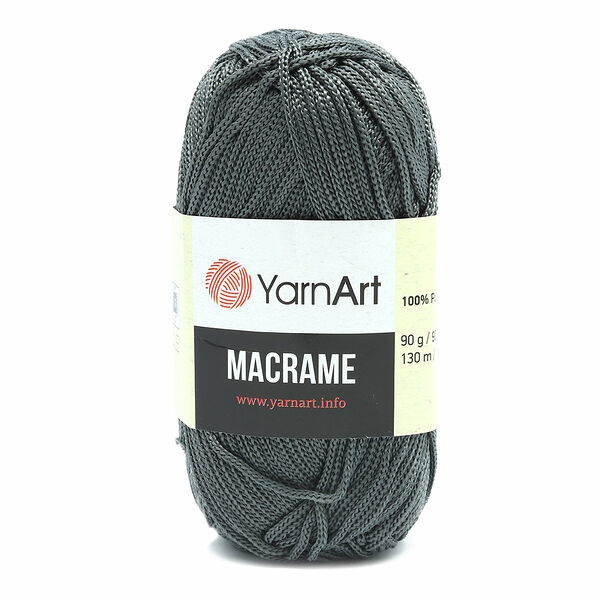 Пряжа YarnArt 'Macrame' 90гр 130м (100% полиэстер)(159 серый),шт
