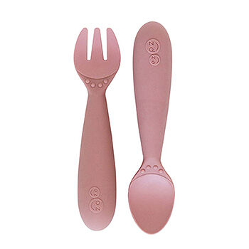 Набор столовых приборов Mini Utensils, Ezpz, нежно-розовый, США