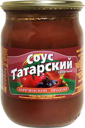 Соус томатный ЗАРЕЧЕНСКИЙ ПРОДУКТ Татарский, 550г