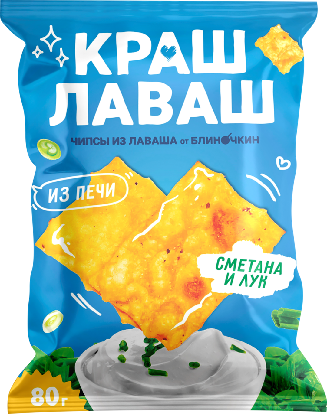 

Чипсы Краш лаваш Сметана и лук 80 г