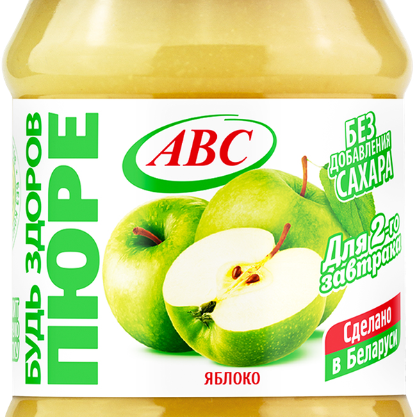 Пюре фруктовое ABC Будь здоров! яблоко без сахара