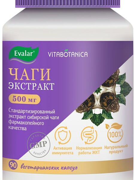 БАД Эвалар ВитаБотаника чага №90 90шт