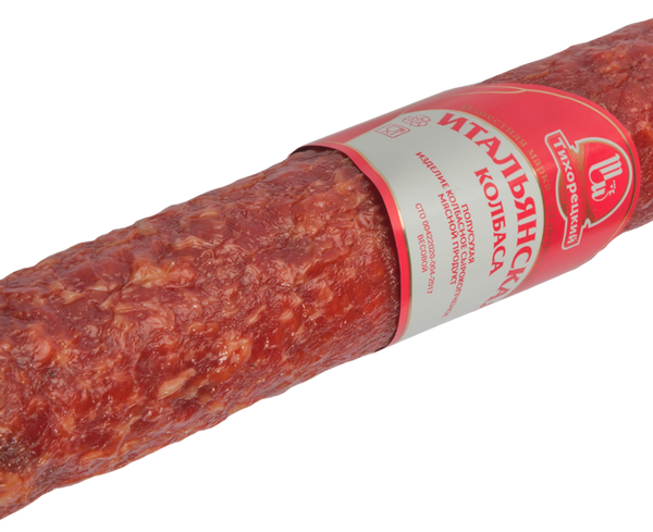 Колбаса МК Тихорецкий Итальянская сырокопченая, вес 