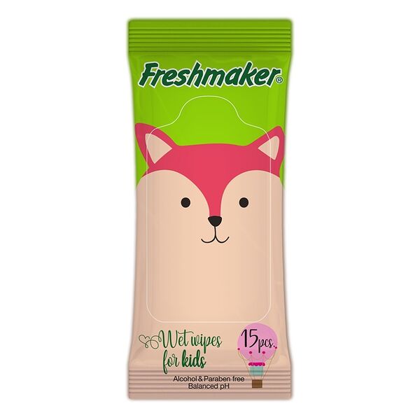 Салфетки влажные детские, Freshmaker, 15 шт., Турция