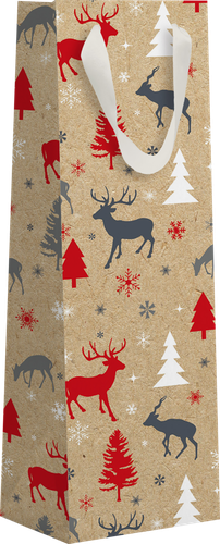 

Пакет подарочный Крафт 35х11х11см простой, в ассортименте