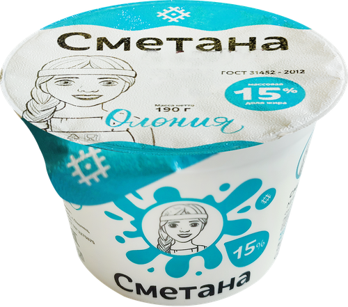 

Сметана Олония 15% 190г