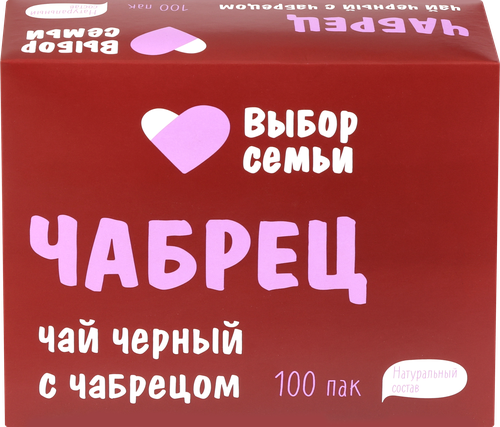 

Чай черный Выбор семьи с чабрецом 100 шт. 180 г