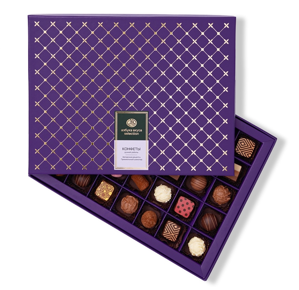 

Коллекция шоколадных конфет ручной работы От шеф-кондитера АВ Selection, 35 шт.