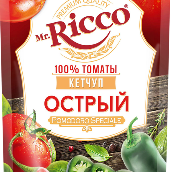 Кетчуп MR.RICCO Pomodoro Speciale Острый дой-пак