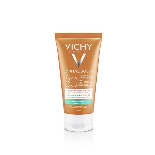 Vichy Capital Soleil DryTouch 50 мл эмульсия для лица матирующая SPF30