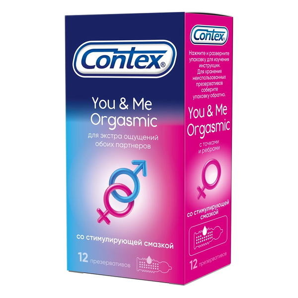 Презервативы Contex You&Me Orgasmic 12 шт
