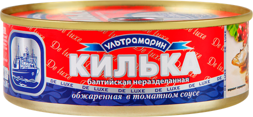 

Килька в томатном соусе Ультрамарин Балтийская неразделанная обжаренная 240 г