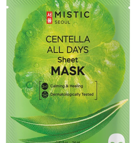 Mistic маска тканевая для лица с экстрактом цeнтеллы азиатской