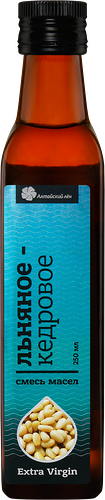 Масло льняное-кедровое Алтайский лён, 250 мл