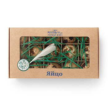 Яйцо фермерское МИХАЛЫЧИ перепелиное отборное 15шт