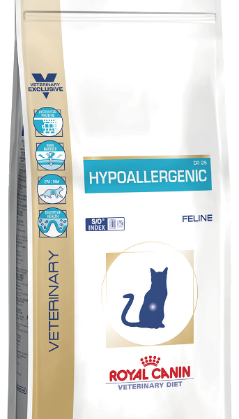 Корм для кошек Royal Canin Hypoallergenic при проблемах с ЖКТ, при аллергии
