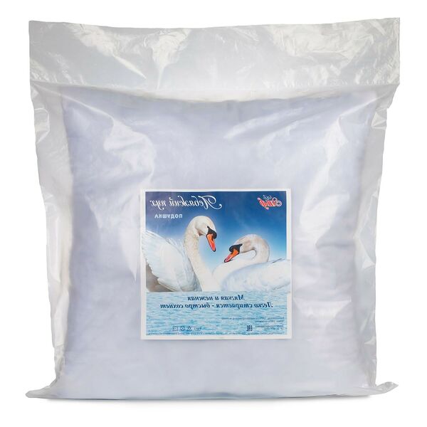 Подушка Эльф Лебяжий пух, 70х70 см, силиконизированное волокно