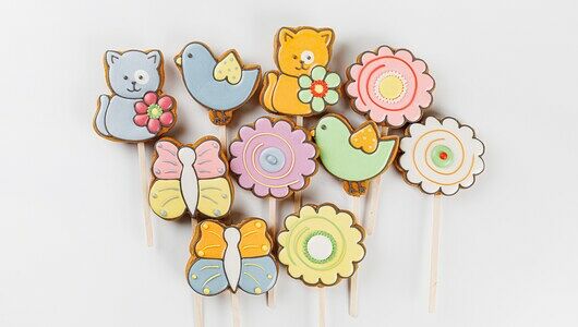 Пряник имбирный на палочке в ассортименте