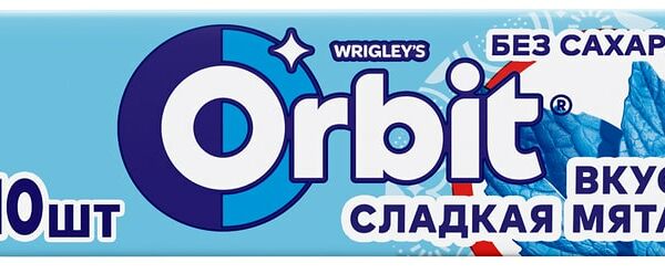 Жевательная резинка Orbit Сладкая мята 13.6г