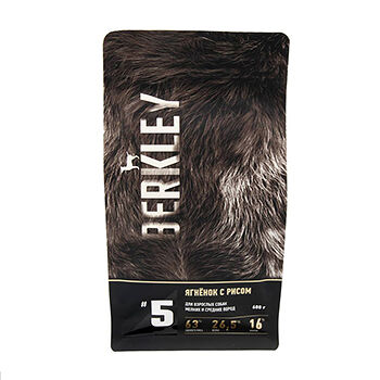 Ягненок с рисом для взрослых собак мелких и средних пород #5 Berkley 600 г