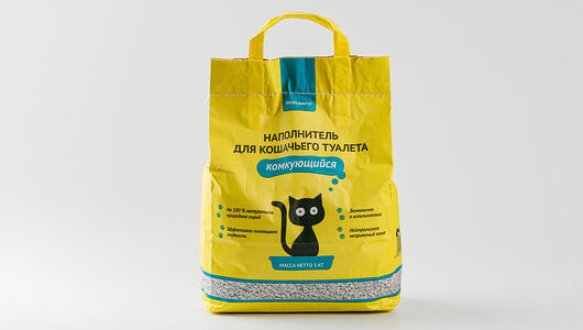 Наполнитель для кошачьего туалета, комкующийся, 5 кг