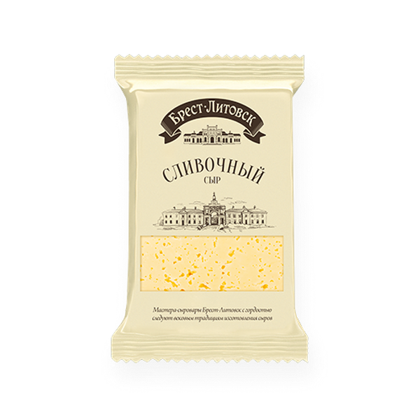 Сыр Брест-Литовск сливочный брусок 50% 200 г