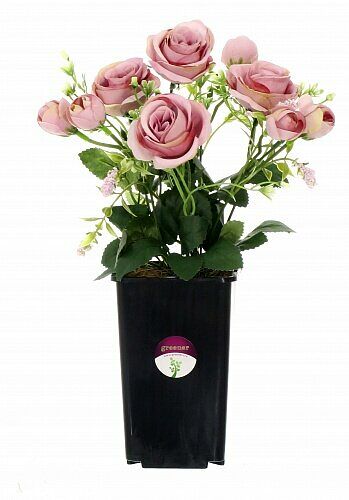 Растение искусственное Greener Роза ретро, 30 см