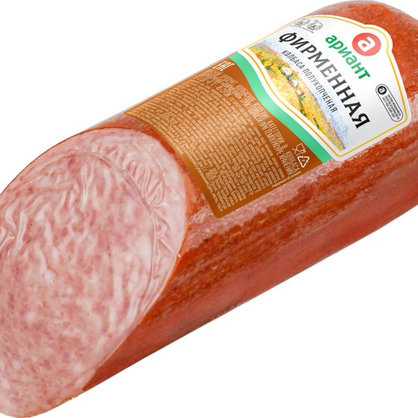 Колбаса полукопченая АРИАНТ Фирменная, категория В