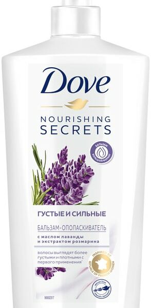 Бальзам-ополаскиватель для волос Dove Nourishing Secrets Густые и сильные Лаванда и розмарин 630мл