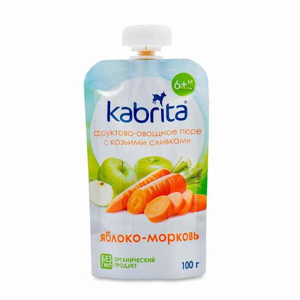 Пюре фруктовое Kabrita с козьими сливками 