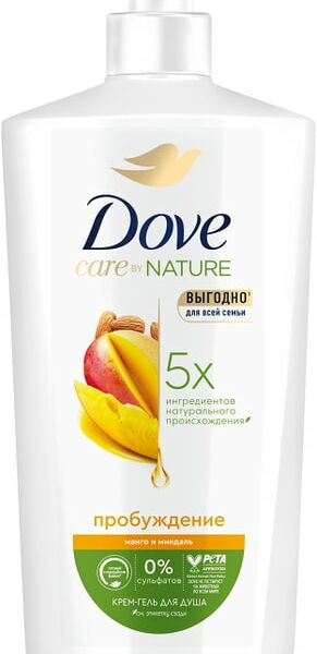 Крем-гель для душа Dove для всей семьи манго и миндаль 610мл