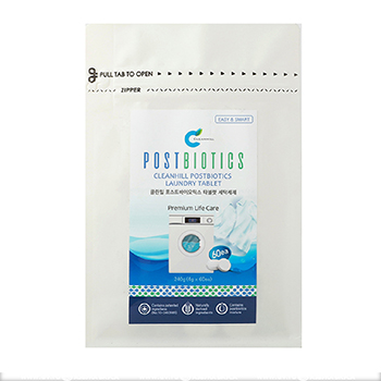 

Таблетки с постбиотиками для стирки белья, Cleanhill, 60 шт.х40 г, Южная Корея