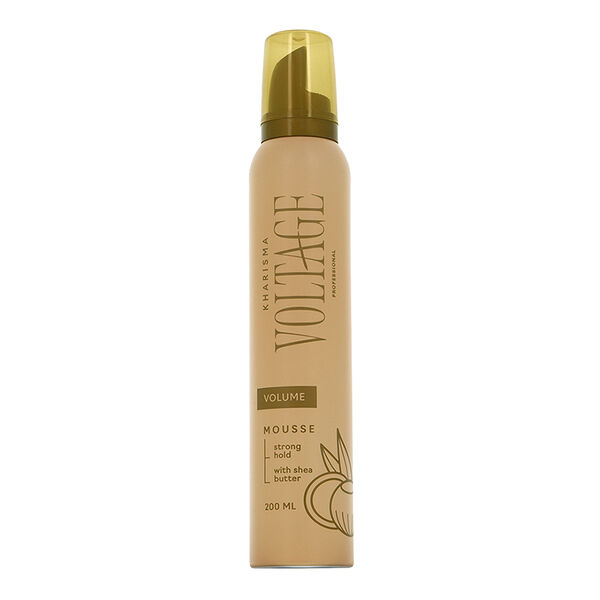 Мусс для волос Kharisma Voltage Cashmere объем и сильная фиксация с маслом ши 200 мл