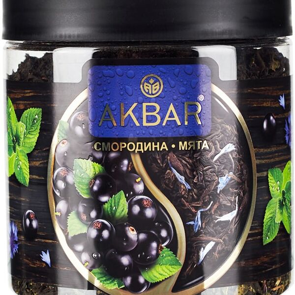 Чай черный Akbar Смородина-Мята 100г