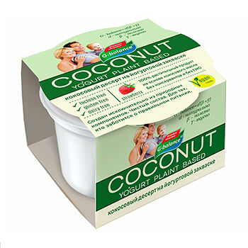 Десерт G-Balance кокосовый с йогуртовой закваской клубника