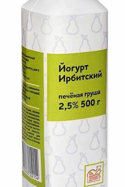 Йогурт питьевой Ирбитский печёная груша 2.5%