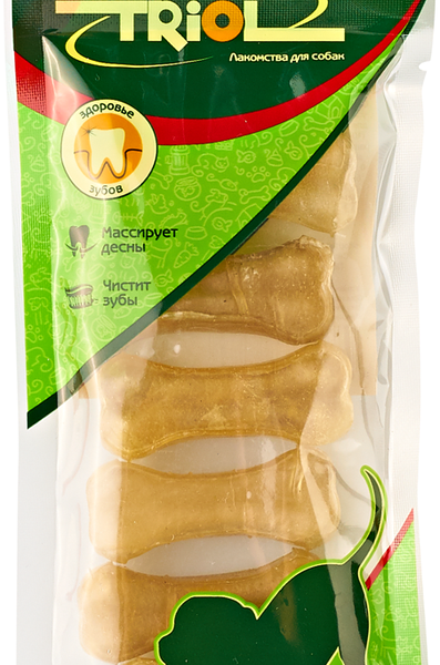 Лакомство для собак TRIOL Кость из жил 5см 6шт