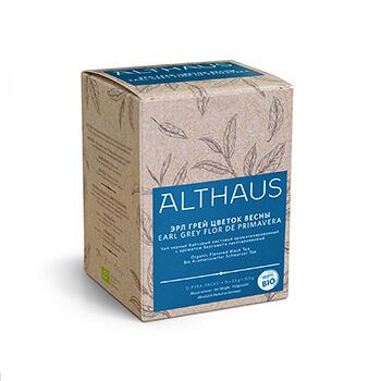 Чай черный Althaus Earl Grey Flor De Primavera с ароматом бергамота пакетированный 15х2.5г