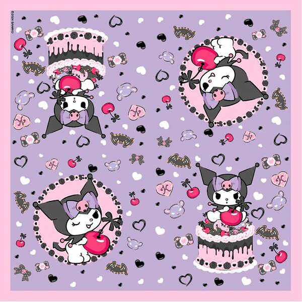 Салфетки ND Play Kuromi Любимая вишенка трехслойные 33*33см 20шт