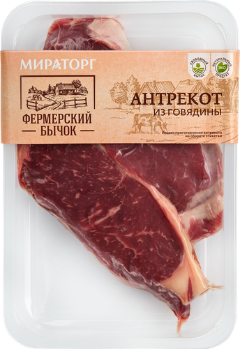 

Антрекот из говядины Мираторг Фермерский бычок охлажденный 410 г