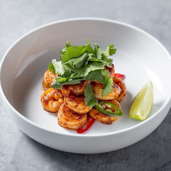 Жареные Острые Креветки