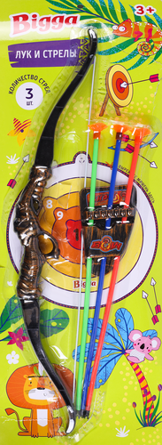 

Набор игровой BIGGA Лук и стрелы, в ассортименте
