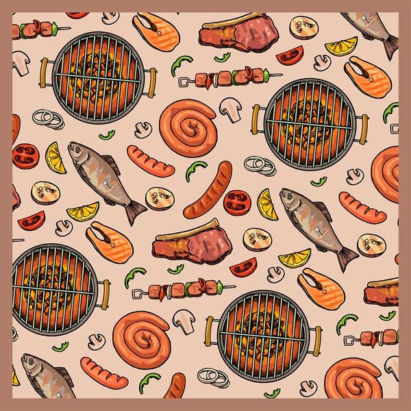 Салфетки ND Play Ешь шашлык трехслойные 33*33см 20шт