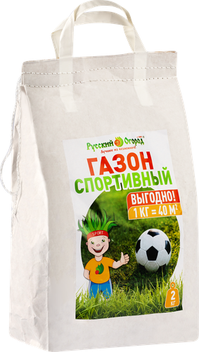 

Трава газонная Русский огород Газон Спортивный 2 кг