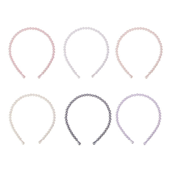 Ободок для волос Юниlook acs-108, 0,8см, пластик, 6 цветов в ассортименте, 1 шт